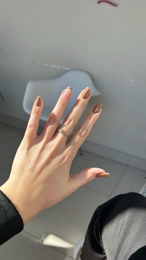 Unha Decorada Quadrada Curta