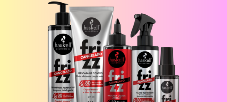 Nova linha “Frizz Cancelado” da Haskell promete 80 h de barreira contra umidade e fios 100% domados