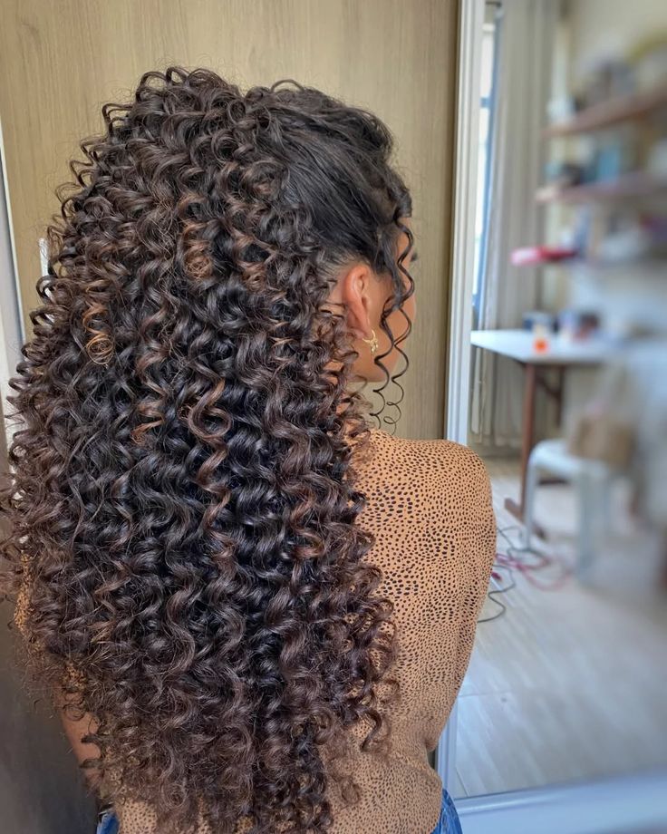 rabo de cavalo cacheado