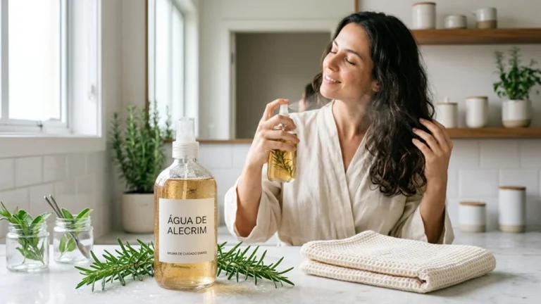 Água de alecrim vira queridinha para fortalecer cabelos e custa quase nada